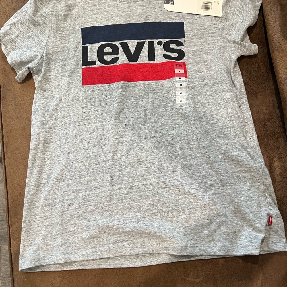 Levi's Women Gray T-Shirt with Logo